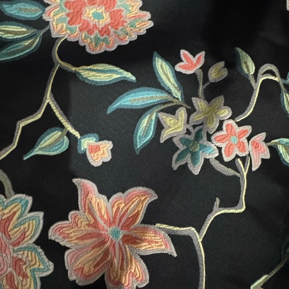 Nanette Lepore Black Floral Midi Dress - Picture 4 of 6